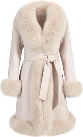 Wanan Luxury Coat Liberty Beige Mixed Cashmere