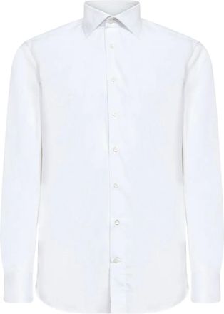 D4.0 button long-sleeves shirt - men - Cotton - 40 - White