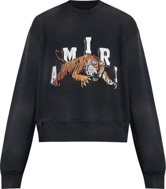 Amiri Vintage Tijger Zwart Sweatshirt