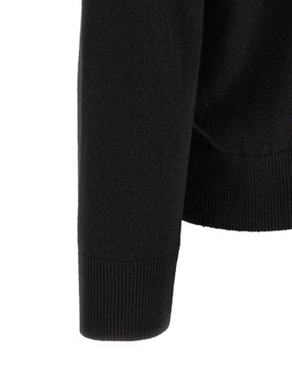 Stone Island Virgin Wool Crew Neck Sweater - Black
