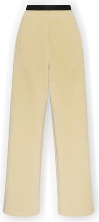 Elena Miro Palazzo Broek - Dames - Wijde Broeken - Beige - M - Katoen - Broeken