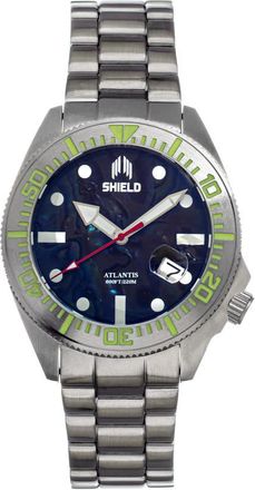 Shield Atlantis Automatic Black Dial Mens Watch SLDSH108-2