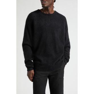 Frenckenberger Cashmere Crewneck Sweater in Black at Nordstrom, Size X-Large