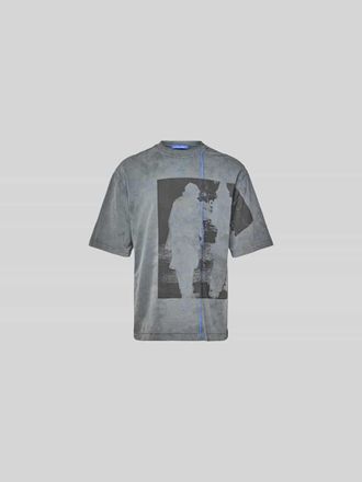 A-Cold-Wall* Oversized T-Shirt aus reiner Baumwolle in Mittelgrau, Gr&ouml;&szlig;e L