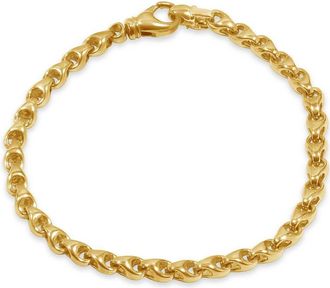 Pompeii3 Mens Seed Link 14k Gold (20gram) or Platinum (32gram) 5mm Bracelet 8