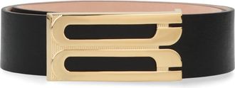 Victoria Beckham Dorian Jumbo Frame Riem - Dames - Riemen - Zwart - 80 CM - Leer - Accessoires