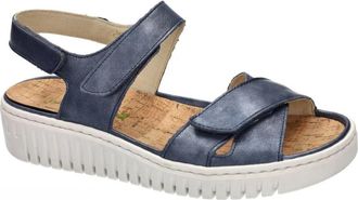 Waldl&auml;ufer H-Willow Sandal - Dames - Sleehakken - Blauw - 41 EU - Leer - Schoenen
