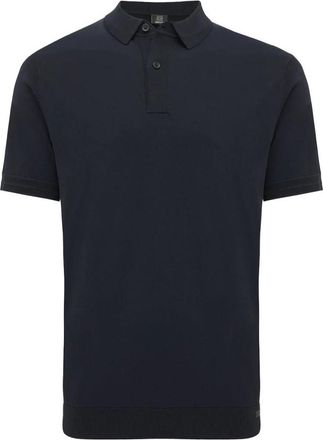 Genti Polo 2 Buttons SS - Heren - Polos - Blauw - S - Tops