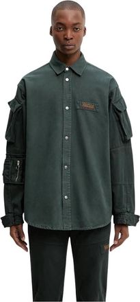 Martine Rose Utility Shirt - Heren - Casual Overhemden - Groen - L - Katoen - Overhemden