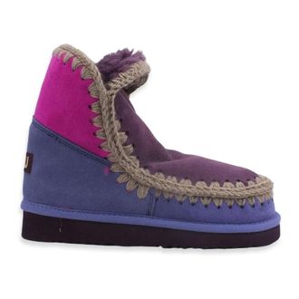 Mou Eskimo 18 Ankle Boot - Dames - Winterlaarzen - Paars - 35 EU - Leer - Schoenen