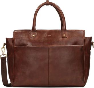 Kazar Elegante zakelijke stijl heren leren tas - Heren - Handtassen - Bruin - ONE Size - Leer - Tassen