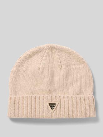 Guess Mütze mit Viskose- und Woll-Anteil Modell Sweater in Beige, Größe 1