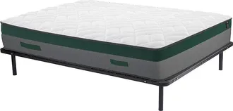 Vente-Unique PACK Colch&oacute;n de muelles ensacados PRESTIGE de YSMEE + somier de l&aacute;minas - 140 x 190 cm