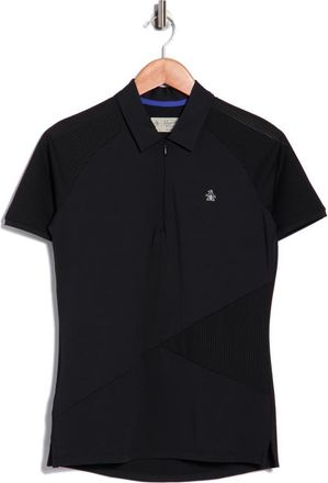 Original Penguin Zip Front Polo in Caviar at Nordstrom Rack, Size Medium