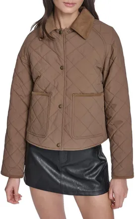 Levi's Quilted Barn Jacket in Bison at Nordstrom, Size X-Small