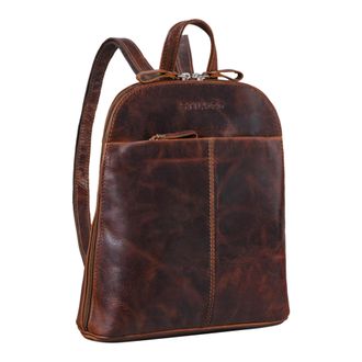 STILORD Olivia Leather City Backpack for Women - Small Vintage Daypack Ladies Handbag-Backpack for 9.7 Inch iPads & 10.1 Inch Tablets - Genuine Leather Rucksa