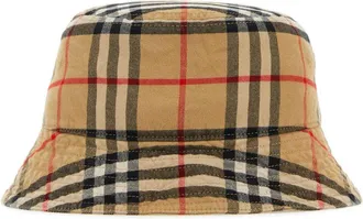 Burberry Embroidered Cotton Bucket Hat