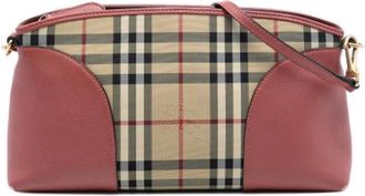 Burberry Vintage, unisex, Beige, ONE Size, Leer, Pre-owned Chichester Crossbody Bag