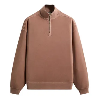 Kith 101 Sueded Fleece Nelson Quarter Zip Dusty Mauve KHM034673-603