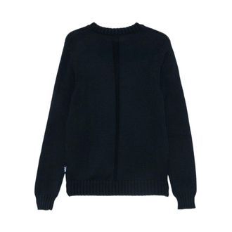 Add Jersey de punto con cuello redondo y textura acanalada - Knitwear - Hombre - Azul - XL