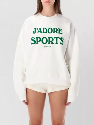 Sporty & Rich cotton crew neck sweatshirt