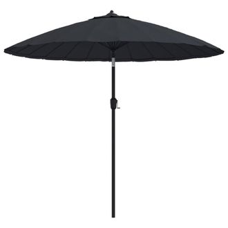 Berkfield Home Outdoor Parasol with Aluminium Pole 270 cm Black