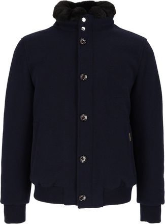 Moorer Navy Cleros-MRW Wool Jacket