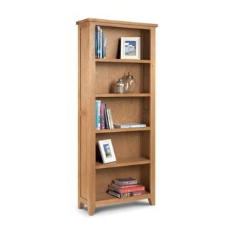 Julian Bowen Astoria Tall Bookcase 1.9m - Oak - Julian Bowen | TJ Hughes