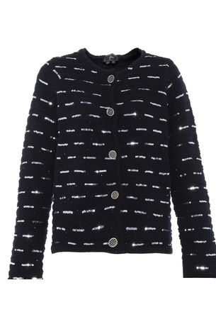 Faina Vest met pailletten Dames zwart