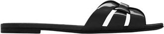 Saint Laurent Sliders, female, Black, Size: 10 US Tribute Sandals