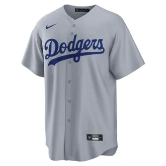 Nike Mookie Betts Los Angeles Dodgers Nike Mens MLB Replica Jersey in Grey | RP260IQJLD9-YQ1