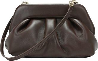 Tiffany & Fred Soft Frame Leather Crossbody Clutch