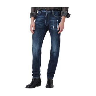 Dsquared2 Slim-fit Jeans, male, Blue, Size: XL Teddy Mini Front Jeans