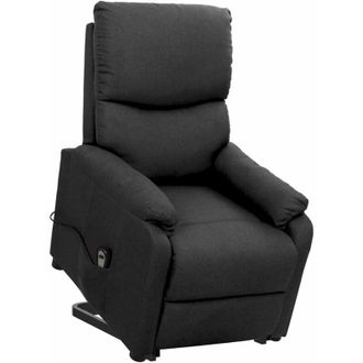 vidaXL Sillón elevable tela gris oscuro Vidaxl