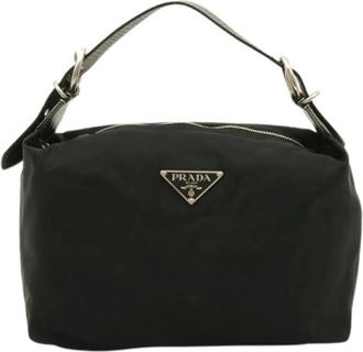 Prada Borsa a spalla Pre-owned in nylon e pelle - - Pre-owned - Donna - Nero - ONE SIZE