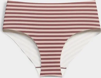 Miiyu Womens Neutral laser-cut Hipster Panties Recycled nylon