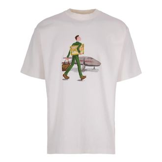 Dr&ocirc;le de Monsieur T-Shirts, male, Beige, Size: M T-Shirt LHomme Au Tableau