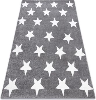 RugsX Alfombra Sketch - Fa68 Gris/crema - Estrellitas Estrellas Grey 240x330 Cm