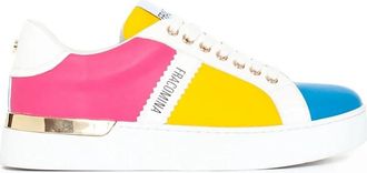 Fracomina Witte Lage Top Veterschoenen Vrouwen - Dames - Sneakers - Veelkleurig - 39 EU - Leer - Schoenen