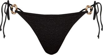 Bond-Eye Slip bikini Ring Tie Side Vista - Nero