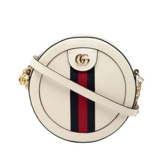 Gucci Borsa a tracolla Ophidia Mini Round Pre-owned - - Pre-owned - Donna - Beige - ONE SIZE
