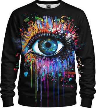 Mr. Gugu & Miss Go Sweatshirt met Allover-Print Zwart Fullprint Mr Gugu & Miss GO