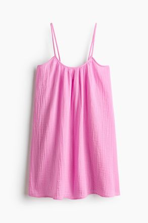 H&M Strandkleid aus Musselin - Rosa