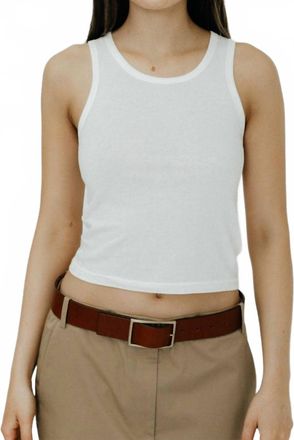 Éterne Fitted Tank Top In White