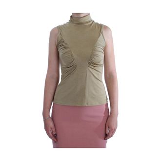 Exte Tops, Dames, Geel, M, Nylon, Turtleneck Vest Top