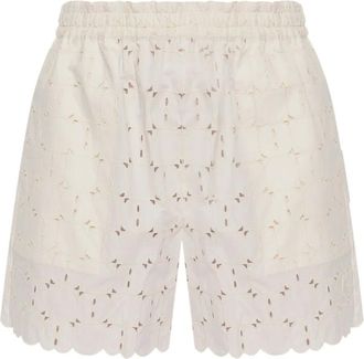 Moncler Shorts con ricamo - Bianco