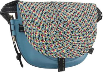 Loewe Pre-owned Cross Body Bags, female, Blue, Size: ONE SIZE Pre-owned Leather Crossbody Bag