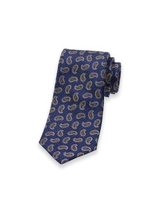 Paul Fredrick Patterned Woven Silk Tie in Bluse/rust at Nordstrom