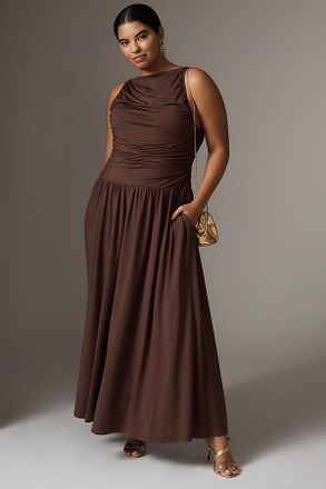 Nia Clea Sleeveless Drop-Waist Maxi Dress