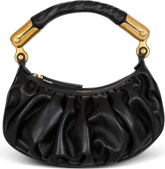 Balmain Ebene Mini tas in kalfsleer - Dames - Handtassen - Zwart - ONE Size - Leer - Tassen